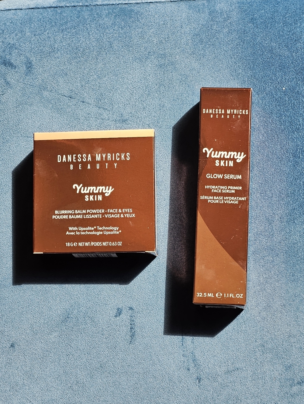 Bundle of NIB Danessa Myricks Yummy Skin Blurring Balm Powder & Glow Serum